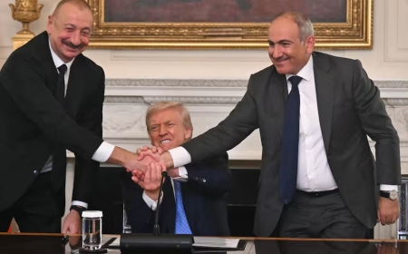 Trump sella un histórico acuerdo de paz entre Azerbaiyán y Armenia en la Casa Blanca