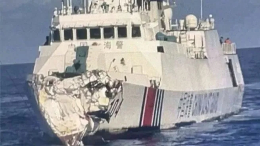 China: dos buques chocaron mientras perseguían a un patrullero filipino