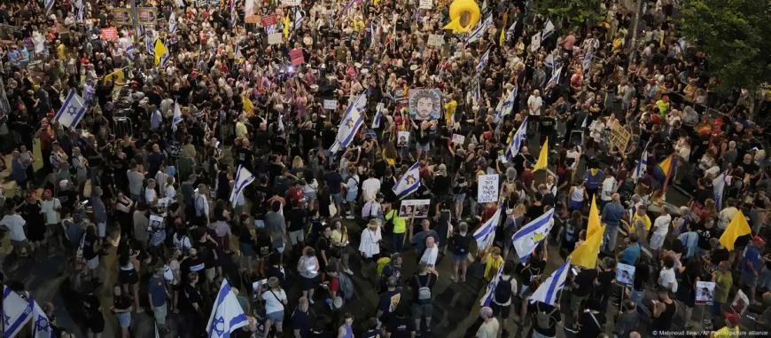 Masiva protesta en Tel Aviv exige fin inmediato de la guerra en Gaza