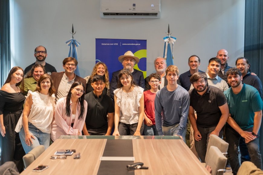 COMODORO RIVADAVIA: jóvenes ganadores del NASA Space Apps Challenge fueron recibidos por el intendente Macharashvili