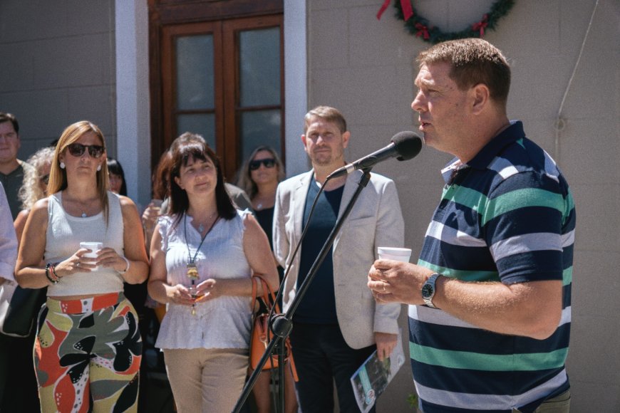 Rawson: Biss compartió el brindis de fin de año con el personal municipal