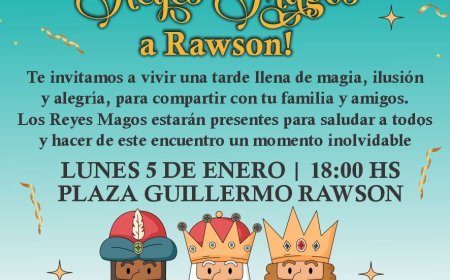 RAWSON: Los Reyes Magos llegarán este lunes a la Plaza Guillermo Rawson