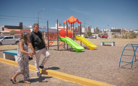 Rawson: la Municipalidad finalizó el reacondicionamiento del espacio recreativo del barrio Covira 5 con nuevos juegos infantiles