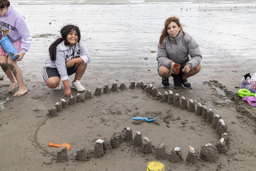 Se concretó el primer encuentro familiar de Esculturas en Arena 