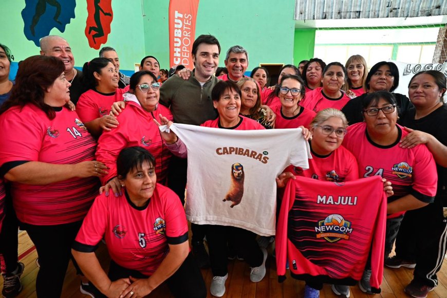 Torres acompañó el Torneo Patagónico de Newcom en José de San Martín y anunció el envío a la Legislatura del programa “Juegos Comunales"
