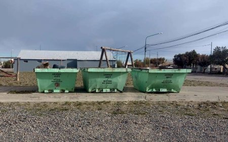 RAWSON: LA MUNICIPALIDAD INSTALÓ VOLQUETES DEL PROGRAMA “ECO CAPITAL” EN EL BARRIO 3 DE ABRIL