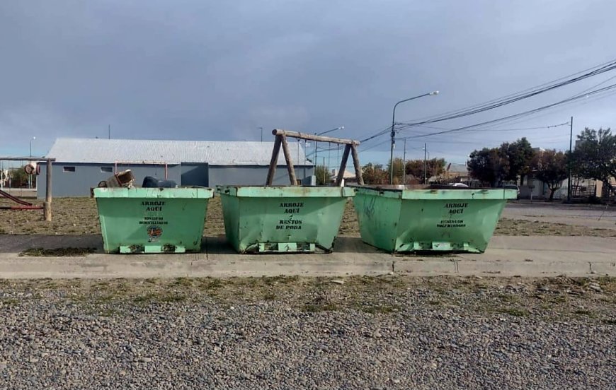 RAWSON: LA MUNICIPALIDAD INSTALÓ VOLQUETES DEL PROGRAMA “ECO CAPITAL” EN EL BARRIO 3 DE ABRIL