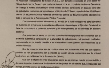 La Secretaría de Trabajo dictó la conciliación obligatoria ante la medida de fuerza impulsada por un sector de ATE
