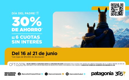 El Banco del Chubut acompaña el Día del Padre con beneficios para las familias y el comercio local