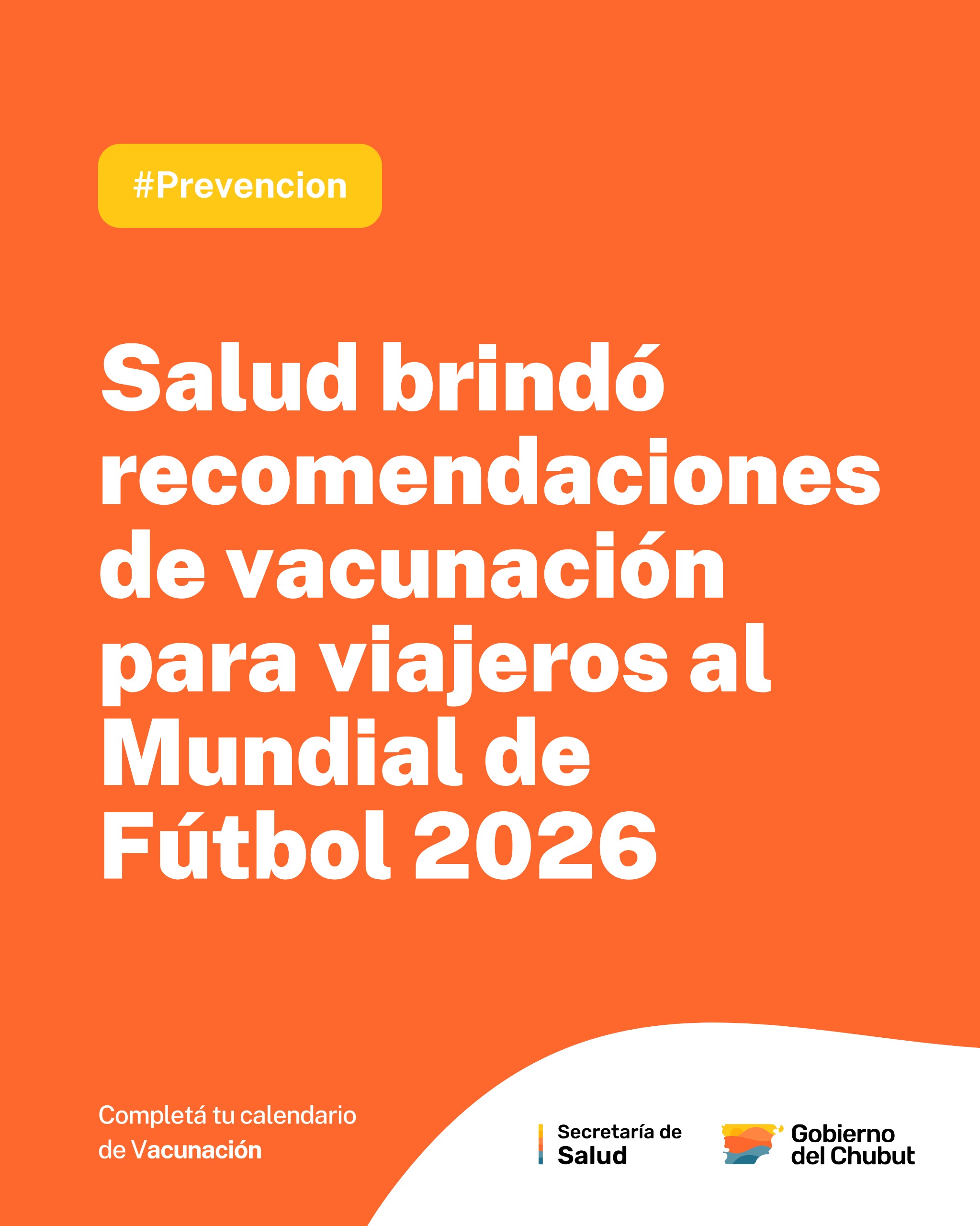 Salud brindó recomendaciones de vacunación para viajeros al Mundial de Fútbol 2026