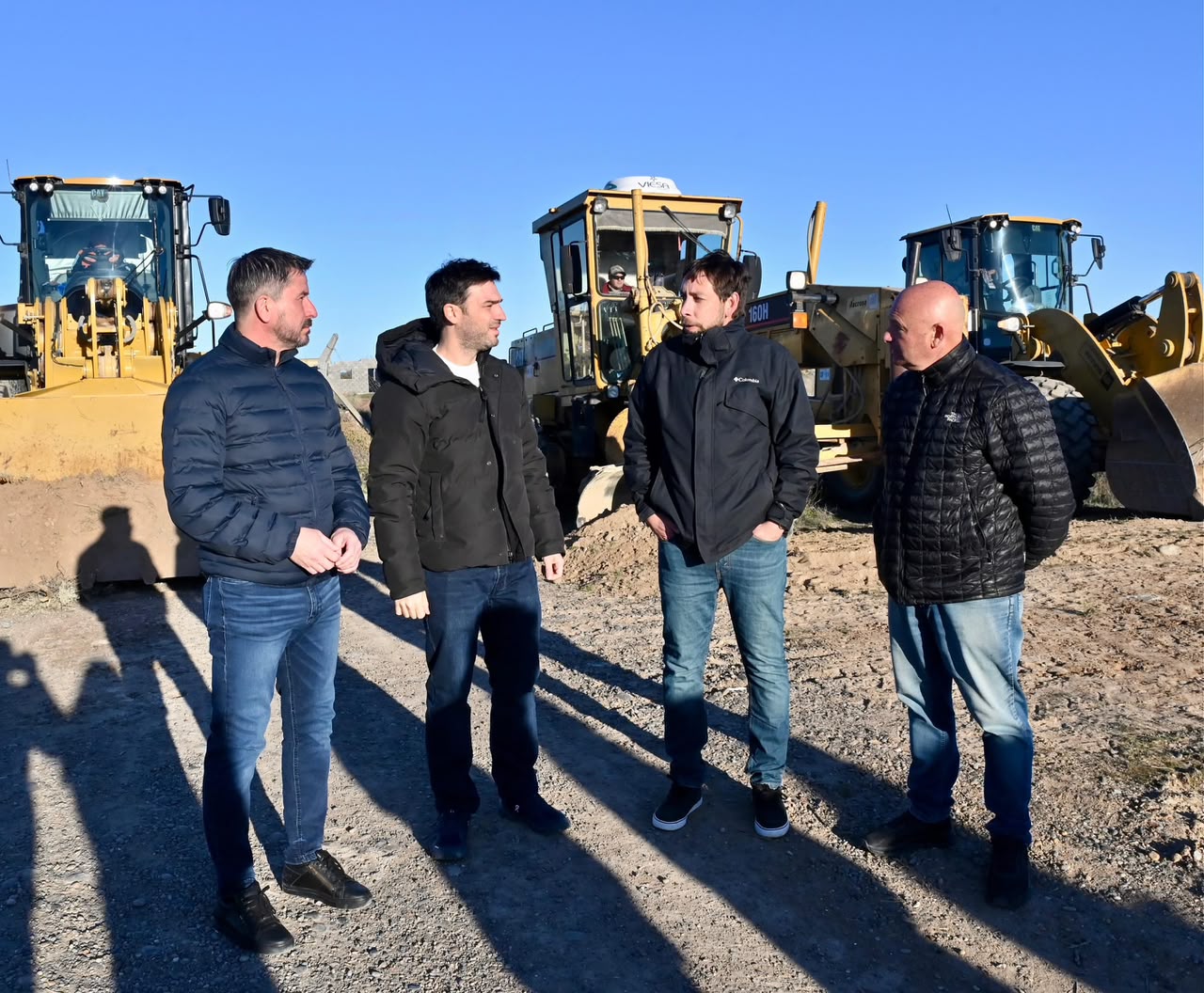 Torres y Merino recorrieron el inicio de obra de la Zona Franca, que fortalecerá el perfil logístico y exportador de la región