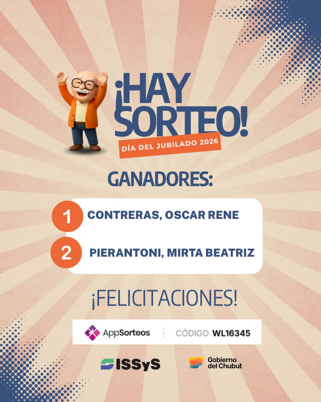 ISSyS realizó el sorteo por el Día del Jubilado